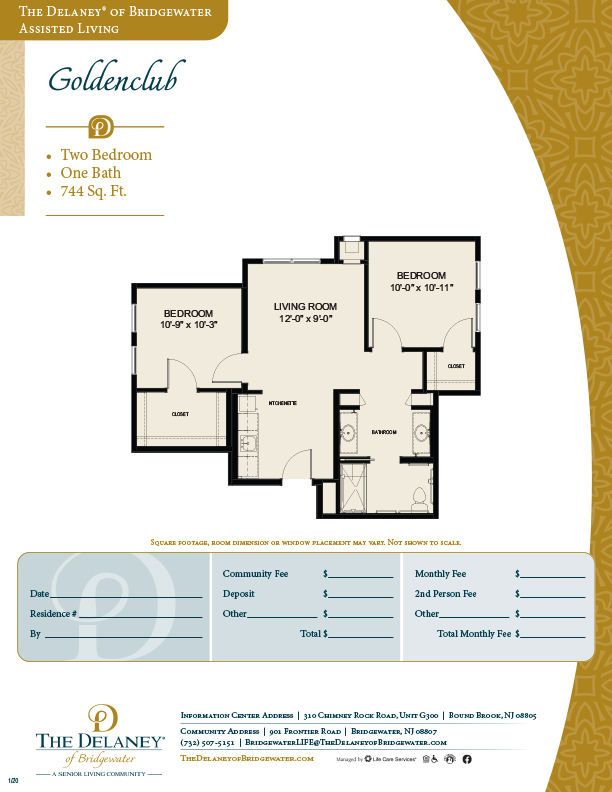 Senior Living Floor Plans & Pricing The Delaney of