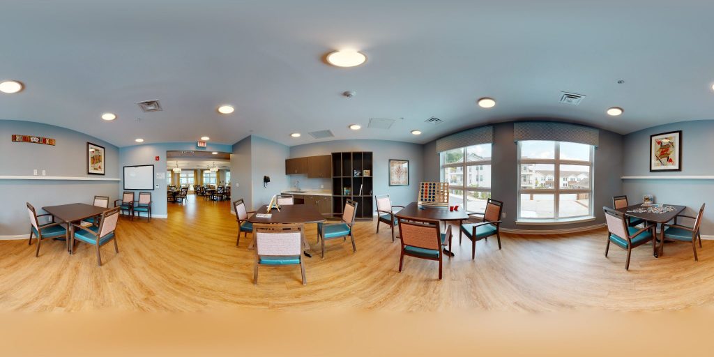 view of dining room with tables and chairs