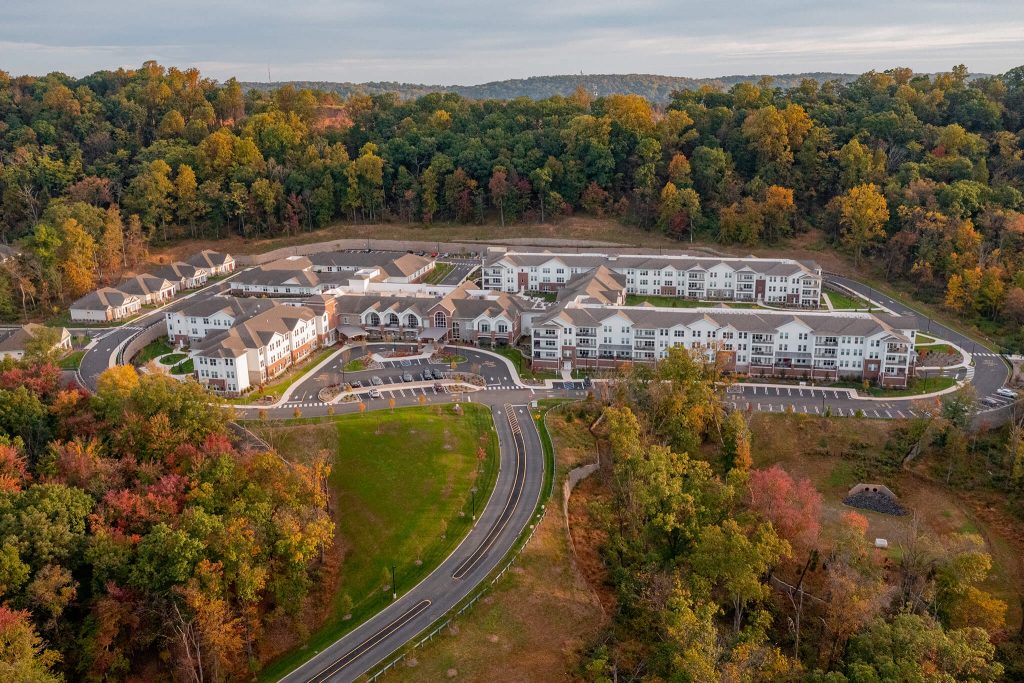 birds eye view of delaney