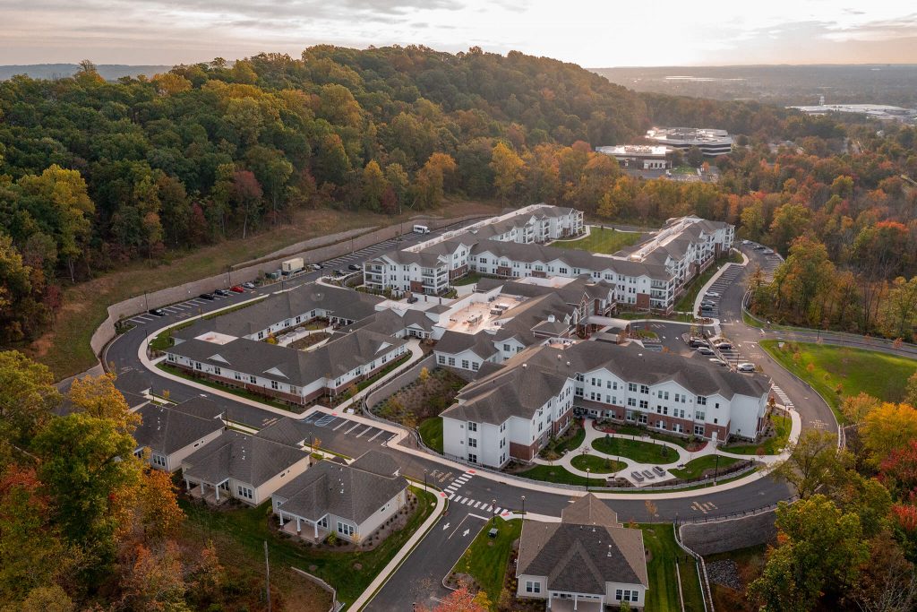 birds eye view of delaney