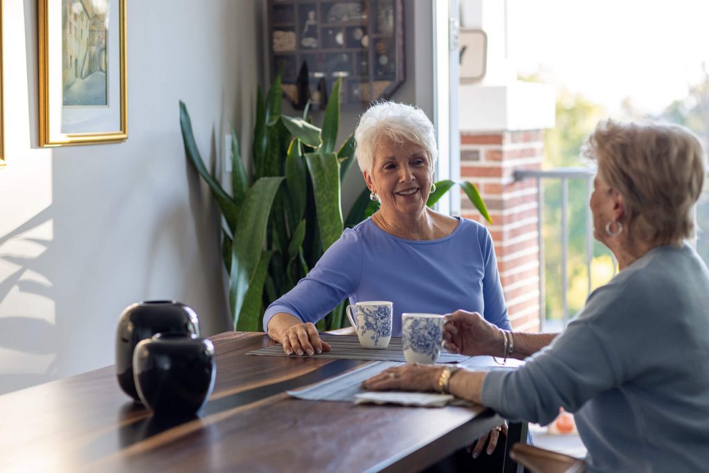 woman talking to woman