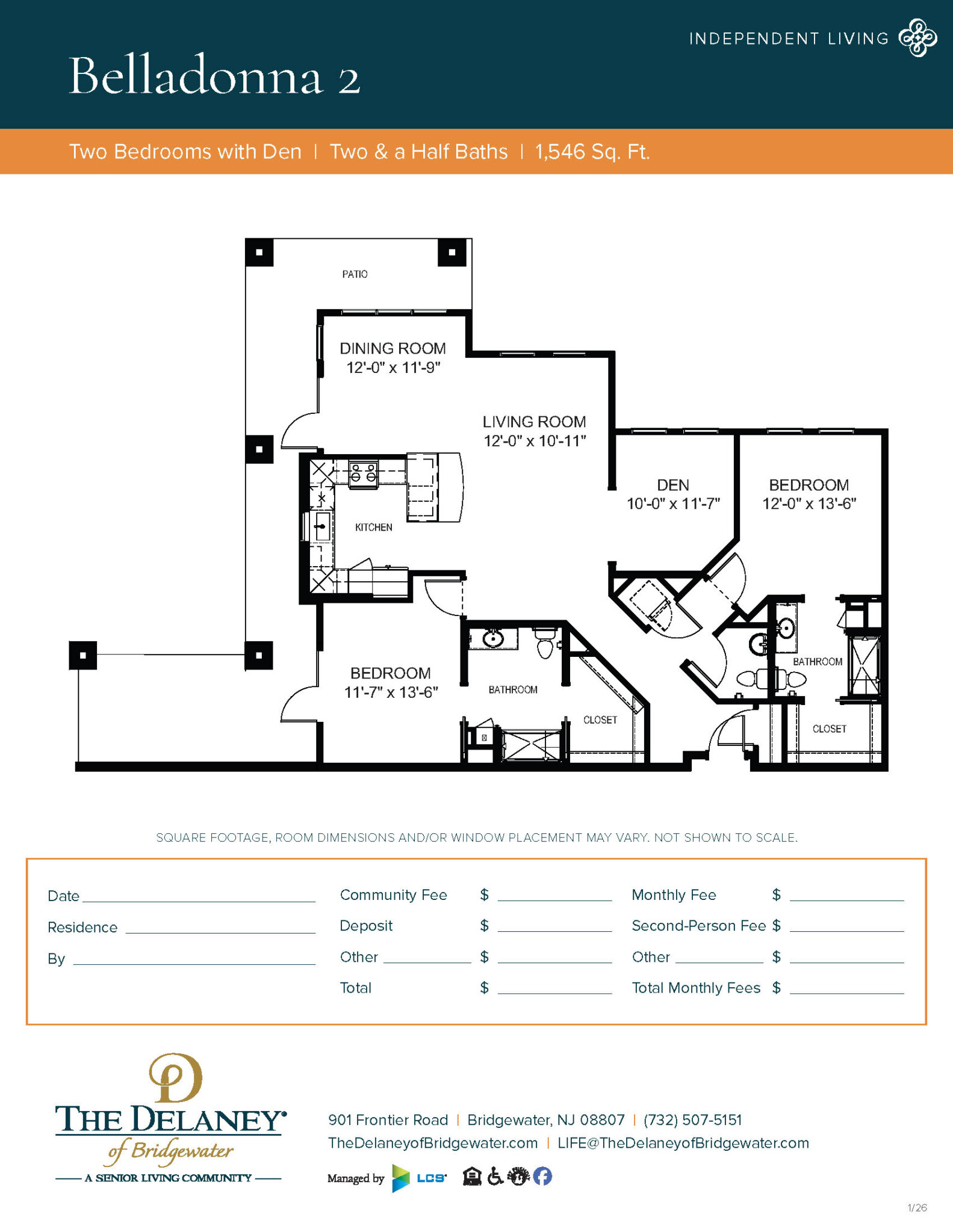 Belladona 2 floor plan