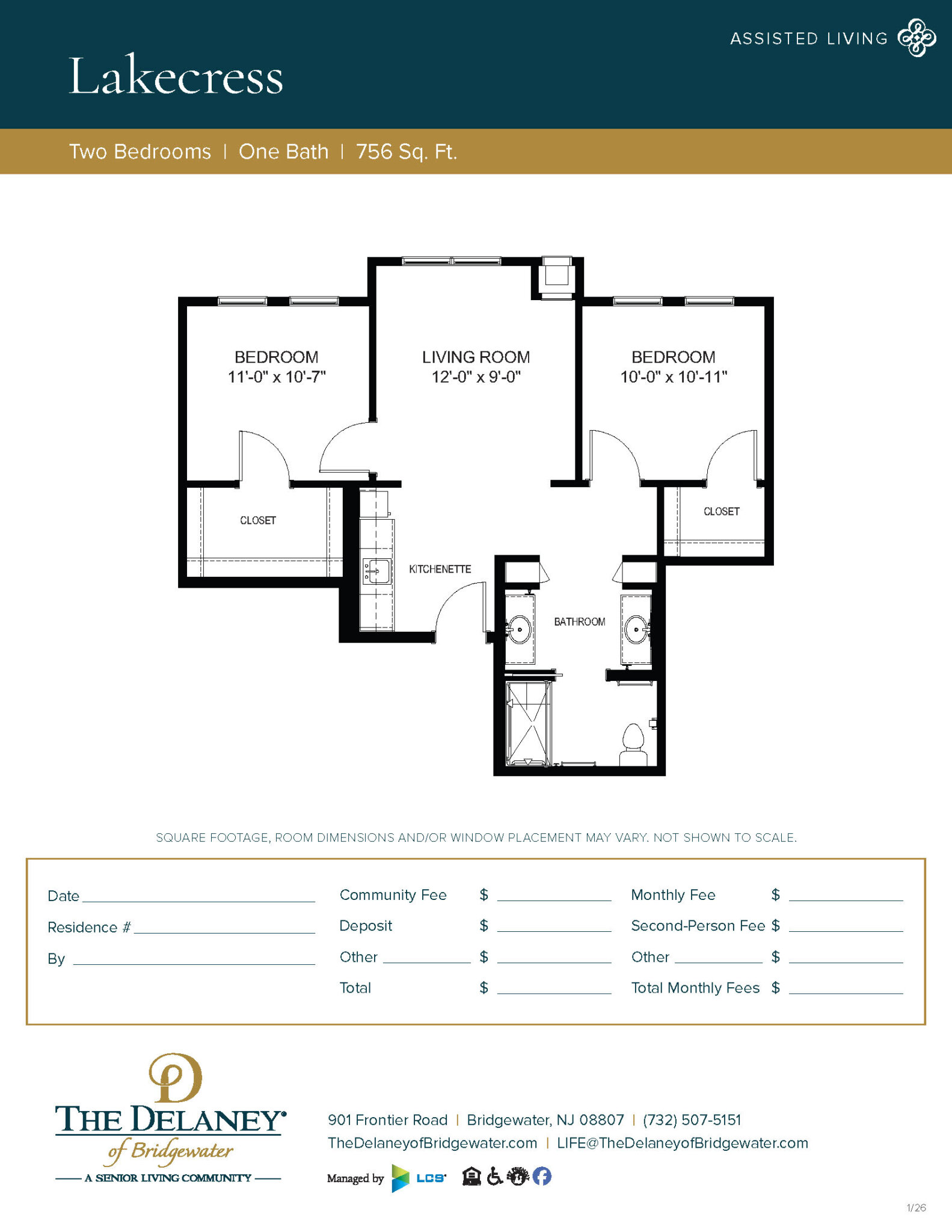Lakecress floor plan