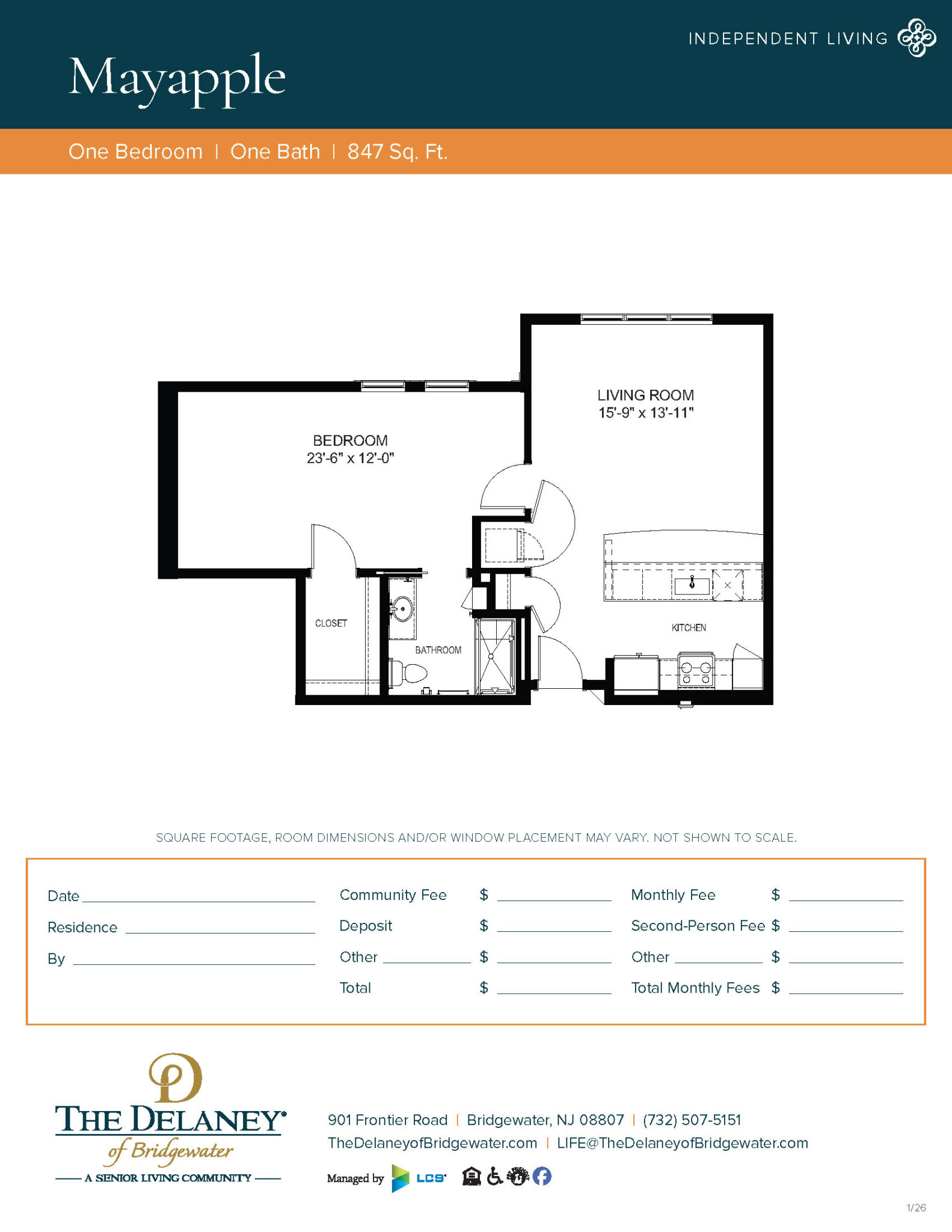 Mayapple floor plan