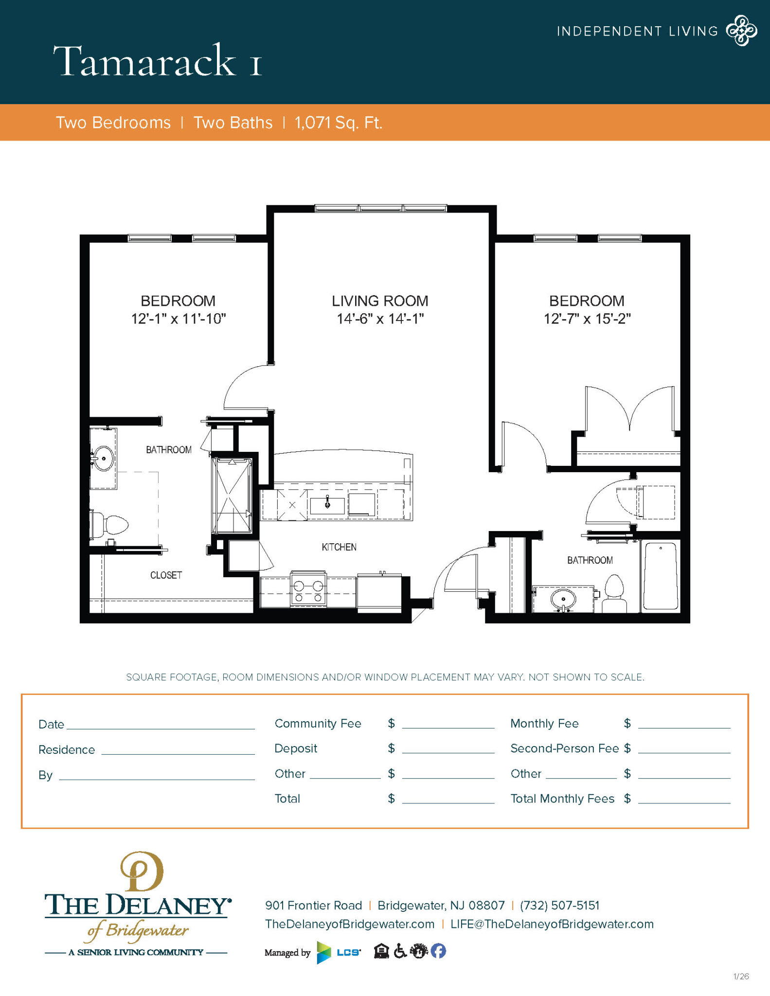 Tamarack 1 floor plan
