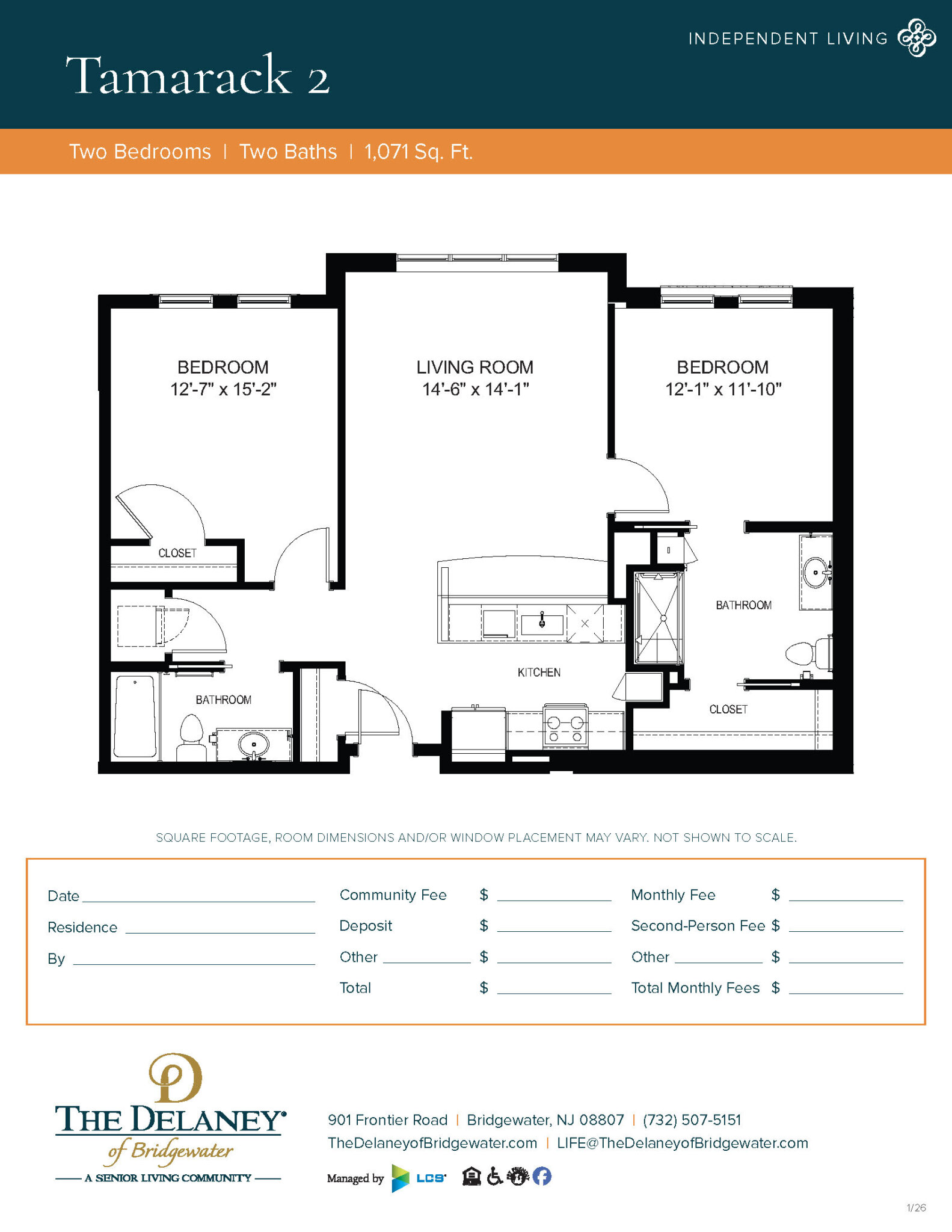 Tamarack 2 floor plan